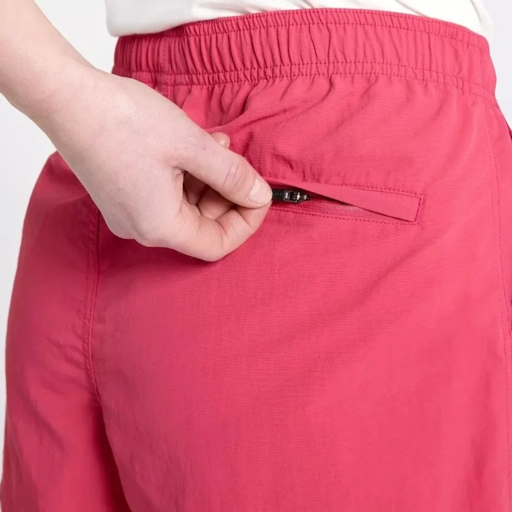 ALPINE DESIGN Pull-On Hiking Shorts Womens M Pink Pre-Washed Activewear Casual‎